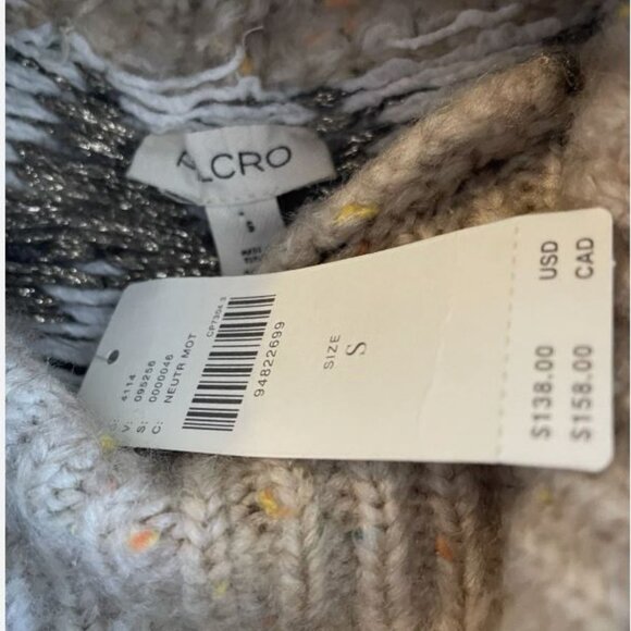 NWT Anthropologie Pilcro Ribbed Turtleneck Sweater Fair Isle Size S - Picture 9 of 11